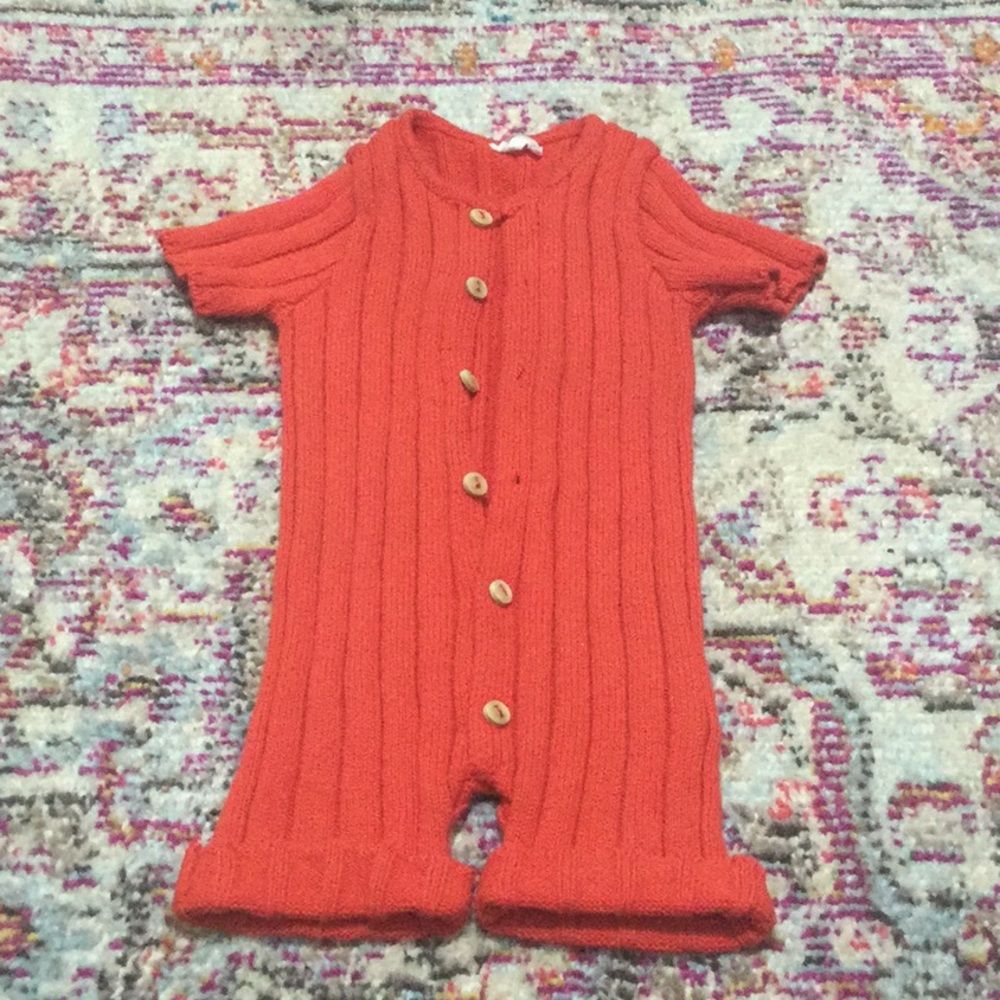 Orange OEUF Romper 18 Month